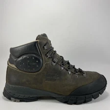 Zamberlan 308 Trekker Hiking Boots Mens Size 9 H Brown Leather Lace Up Italy