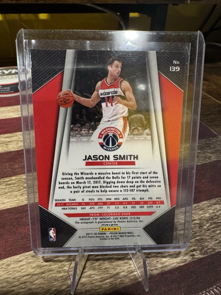2017-18 Panini Prizm - Jason Smith #139 Fast Break Prizm Autographs (AU) - Image 2 of 2