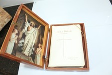 Vintage 1958 Holy Bible Prince Of Peace Edition In Cedar Keepsake Box Unused