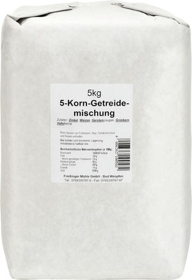 Frießinger 5 Korn Mischung Weizen Dinkel Gerste Hafer Grünkern 5000g