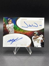 2025 Topps Dynamic Duals Jacob Wilson Miguel Tejada Auto Black /50 Athletics