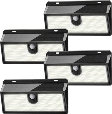452 LED Solar Motion Sensor Lights Outdoor 2000LM Waterproof Security Light