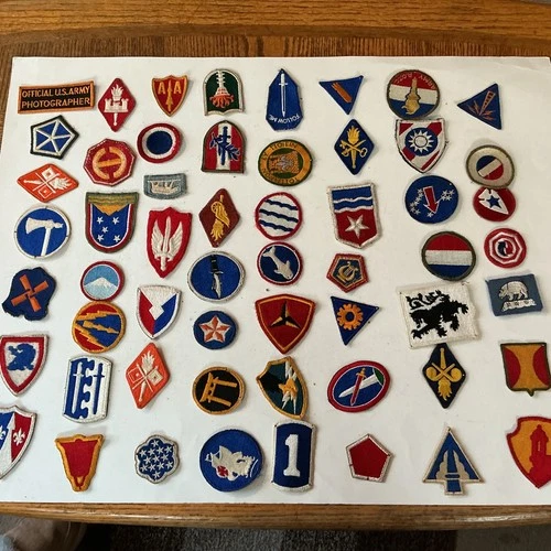 56 WW2? US  Military Army Patches Ex. Cond!