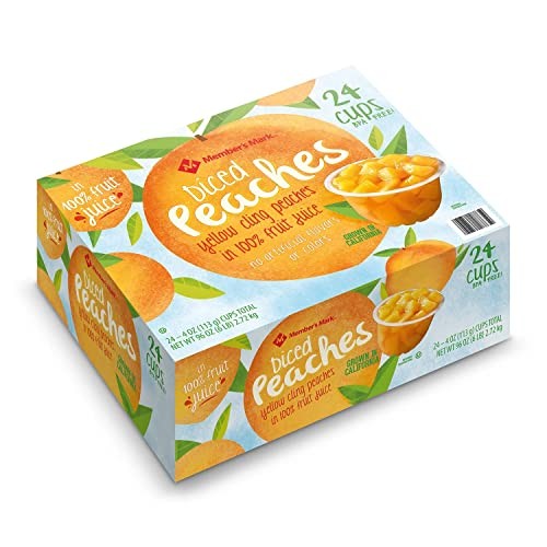 Member's Mark gewürfelte Pfirsiche in 100 % Fruchtsaft (4 Unzen, 24er-Pack) - Bild 5 von 5