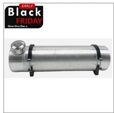 2 3/8 Gallons Fuel Tank Cell w/Baffle 6x22 Round Gas Tank 1/4 NPT Aluminum Spun