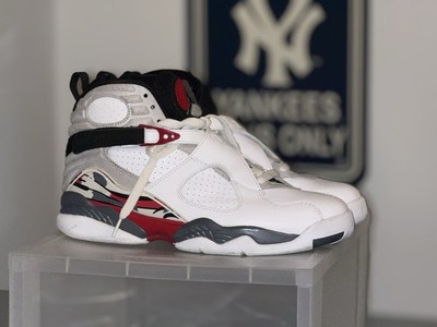 Nike Air Jordan 8 Retro  Bugs Bunny  2013 White/Red + Clear Case Size 9.5