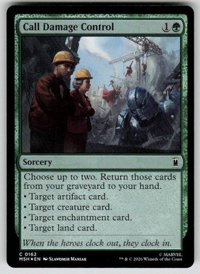 Call Damage Control Foil Common Marvel Super Heroes 162 MTG Near Mint 2026