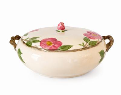 #ad Vintage Franciscan Ware Desert Rose Vegetable Dish w Lid Excellent England 1954 $39.99