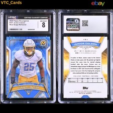 Junior Colson RC Blue Surge Refractor #75/99 CGC 8 NM Los Angeles Chargers