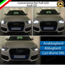 KIT CONVERSIONE FARI FULL LED AUDI Q3 ANABBAGLIANTI ABBAGLIANTI LUCI DIURNE DRL
