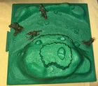 Marx Toys Battleground Terrain Tile Plastic Green