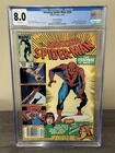 Amazing Spider-Man #259 CGC 8.0 White Pgs (Marvel 1984) Origin MJ Newsstand