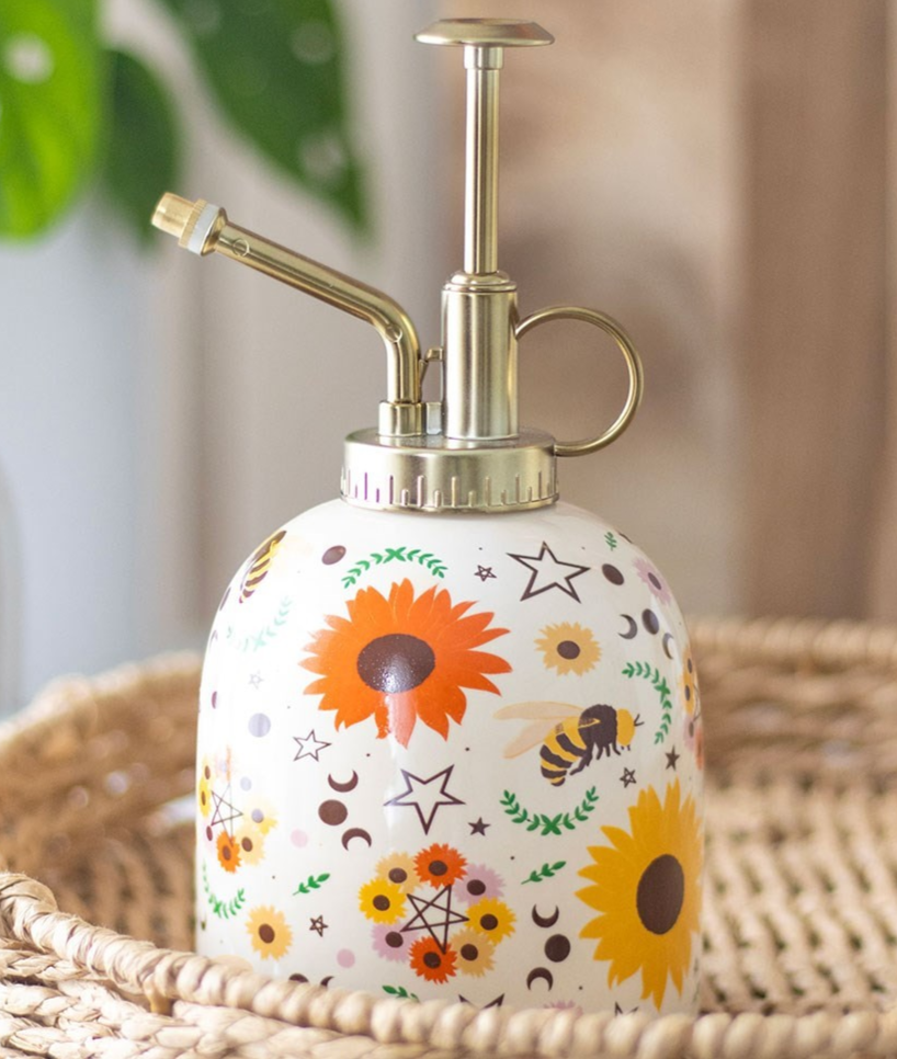 Summer Bees Radiant Print Ceramic Plant Mister - H-20.5cm - Brand New & Boxed