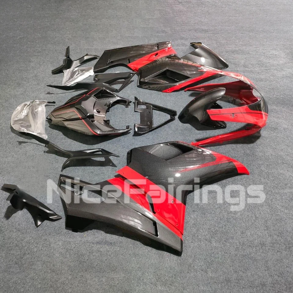 Carenados de moto para Ducati 1098/848/1198 2007-2012 carrocería color fibra carbono Foto 3 de 4