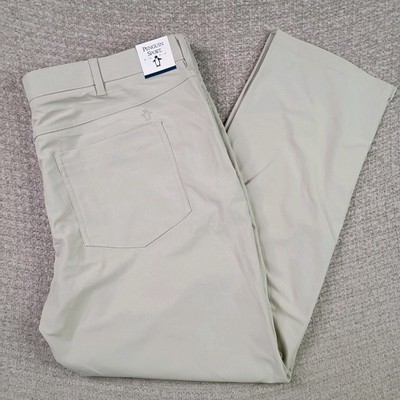 Penguin Sport Men's Golf Tech Pants 40 x 30 Chinchilla Beige NWT 