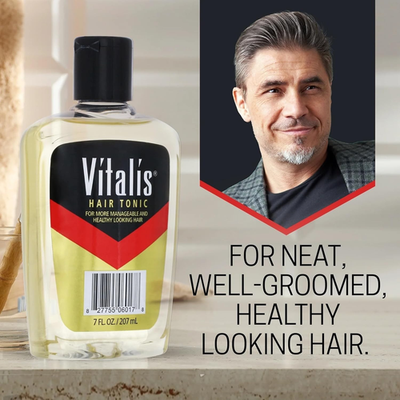3 Pack Vitalis Hair Tonic for Men - 7 Fl Oz ( 207 Ml ) Each Fresh