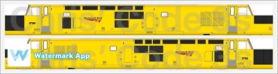 Klebstoff Vinyl Klasse 37 Aufkleber Anzug N Stärke Dapol/Farish - Netzwerkschiene 97304