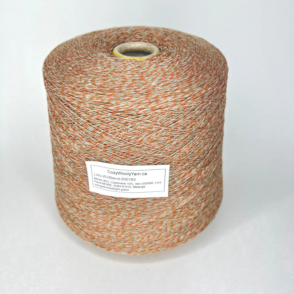 Кашемир/шерсть 10/90% Loro Piana 3/32 - 100 г / 1066 м - итальянский кружевной вес пряжи - Изображение 4 из 4