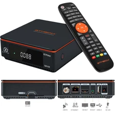 GTMEDIA Satellite Receiver FTA DVB-S/S2/S2X Sat TV Box FullHD Decoder WIFI H.265