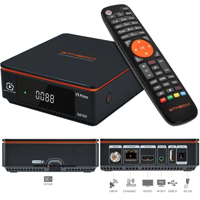 GT MEDIA GTMEDIA Satellite Receiver FTA DVB-S/S2/S2X Sat TV Box FullHD Decoder WIFI H.265