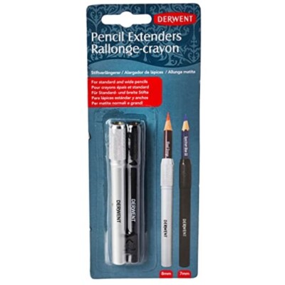 Derwent Bleistiftverlängerer, 2er-Set, Schraubbar und mit 