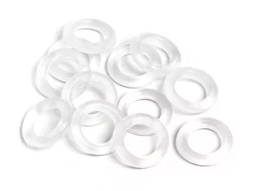 25MM WHITE PLASTIC RINGS, CIRCLE O RINGS, BAGS/CRAFTS ETC, ART