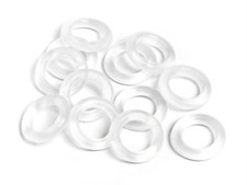 35MM ROUND CLEAR PLASTIC RINGS, CIRCLE O RINGS, BAGS/CRAFTS ETC, ART CR-2