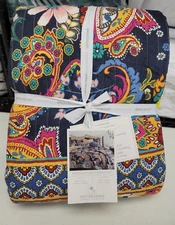 Levtex Home  Bertelli FULL/QUEEN Quilt and Shams Set Navy New