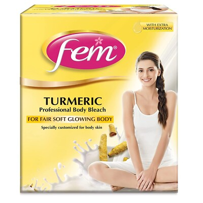 #ad Dabur Fem Turmeric Body Bleach For Fair Soft Glowing Body 1 Kg $57.79