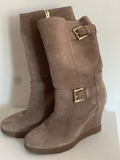 ❤️Guess  Wedges Stiefeln  Keilabsatz Wildleder Gr 38 hellbraun top erhalten ❤️