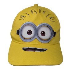 Despicable Me Minion Made Boys Stretchy Hat Yellow Graphic Face Logo