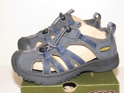 Keen Kanyon Youth Big Boys Sz 1 Sandals Navy Blue Water Shoes Hiking NIB