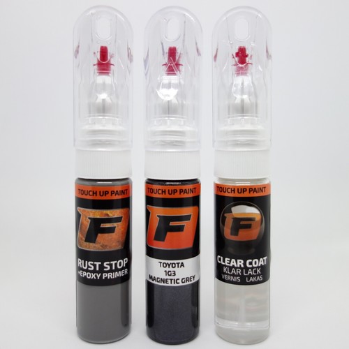 Touch up paint for TOYOTA 1G3 GREY METALLIC Pen Kit Brush eBay