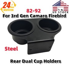 Dual Cup Holders Ashtray Replace Rear For 82-92 3rd Gen Camaro Firebird Console