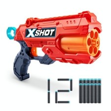 ZURU X-Shot Excel Reflex 6 Foam Dart Blaster with 12 Darts