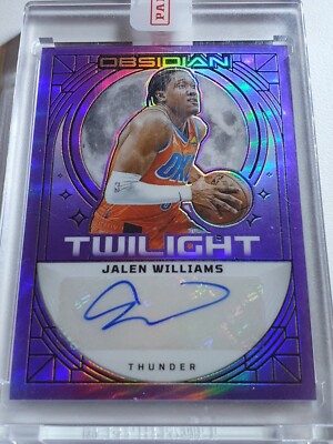 2023 Obsidian Jalen Williams AUTO PURPLE FLOOD /49 Twilight 