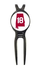 Alabama Crimson Tide 18 Champs 2021 Golf Ball Marker  Black Gunmetal Divot Tool