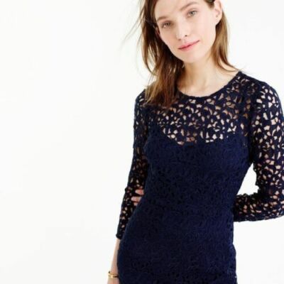 J.Crew Collection Lace Sheath Dress 000 | eBay