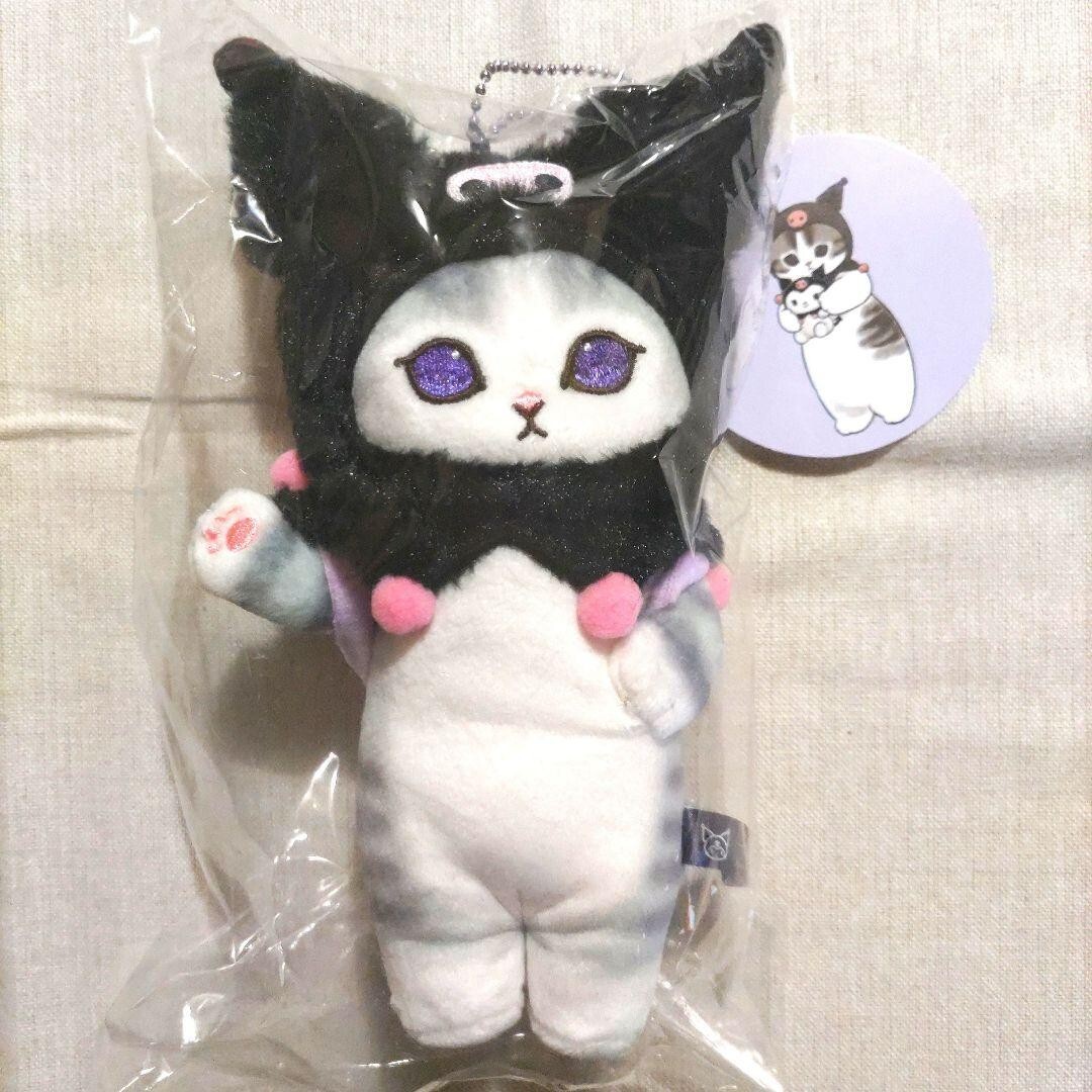 mofusand x Sanrio Kuromi Plush Doll Mascot Chain Height 7.8 inch