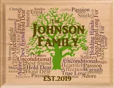 Family Name Sign With Established Date CUSTOM Made Personalized Wall Art