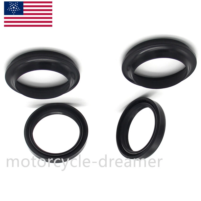 For Honda Fork Dust Wiper Seals Kit  CR500R 1996-01 CR250R 1995 CR125R 1994-2007 - Imagem 2 de 4