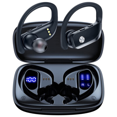 Bluetooth Headset 5.1 TWS Wireless Earphones Earbuds Headphones Stereo Ear Hook
