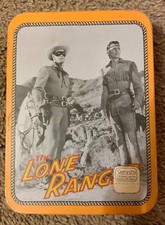 Vintage The Lone Ranger Playing Card Tin with 2 Decks