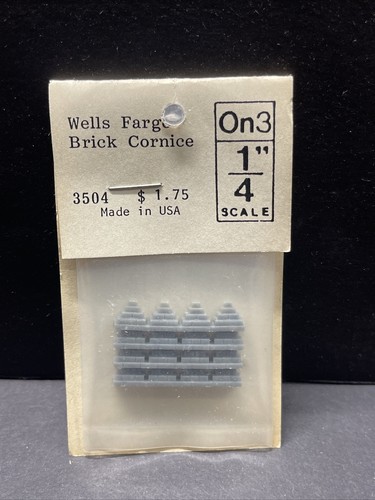 "Modelo tren cornisa de ladrillo Wells Fargo 3504 escala On3 1/4"" parte línea Grandt EE. UU. | Zustand: New