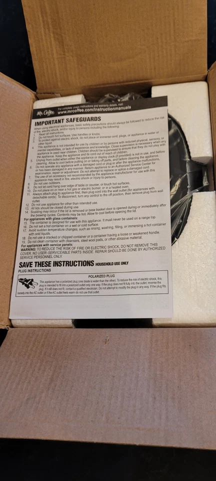 Mr. Coffee 25 OZ Mini Cafetera Preparable 5 Tazas Foto 3 de 3