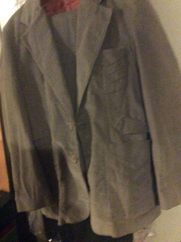 VTG Lt. Gray Corduroy *(Custom Made ?) 2- pcs Suit *England Style* - Picture 12 of 23