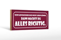 Holzschild Spruch 27X10 Cm Wenn ArschlöCher Dich Nicht Deko Schild Wooden Sign