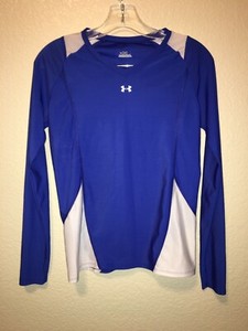 Under Armour Youth Long Slevve V Neck Training Shirt Large