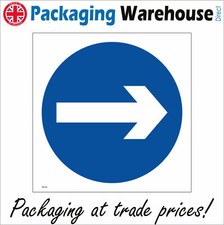 TR134 ONE WAY ARROW RIGHT SIGN DIRECTION CAR PARK SUPERMARKET ESTATE ROAD