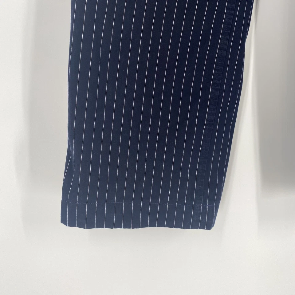 Calça Lauren Jeans Company Ralph Lauren Feminina Azul Perna Larga Tamanho 6 - Imagem 2 de 4